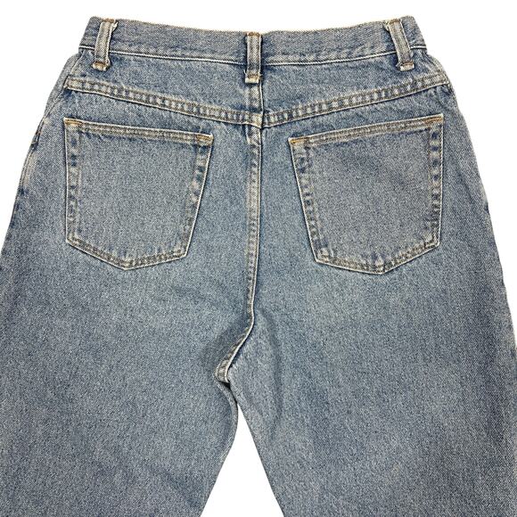 Wrangler Mom Jeans Women's 12P Light Wash High-Rise Tapered Leg Vintage 90s USA - Picture 7 of 9